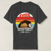 Choco Taco Vergessen Sie nie Retro Style Funny T-Shirt (Design vorne)