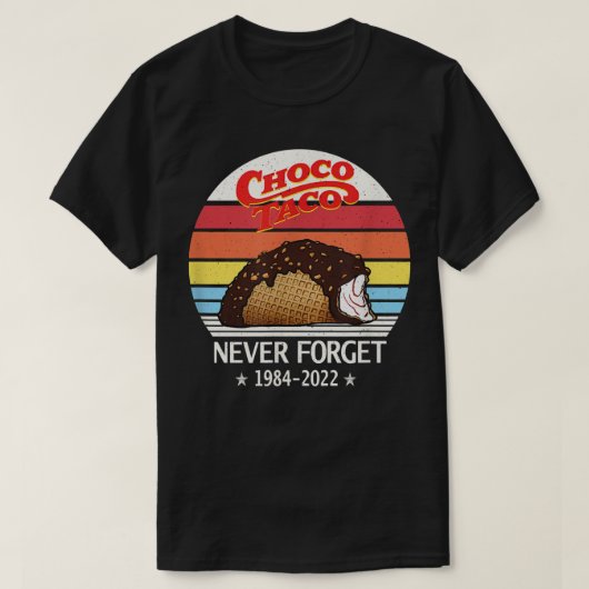 Choco Taco Vergessen Sie Retro Style FunnyT-Shirt T-Shirt (Design vorne)