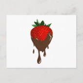 Chocoalte Erdbeeren-Postkarte Postkarte (Vorderseite)