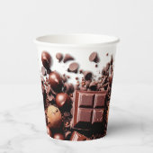 Chocoating Hot Chocolate Kakao Weißbraun Pappbecher (Rückseite)