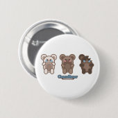 chocobears Knopf Button (Vorne & Hinten)
