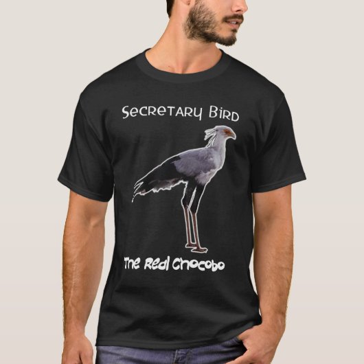 Chocobo (Sekretär Vogel) - für Dunkelheit T-Shirt (Vorderseite)
