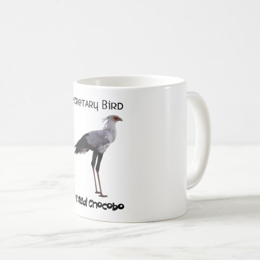 Chocobo (Sekretär Vogel) - für hellfarbige Tassen (VorderseiteRechts)