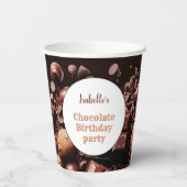 Chocohole Hot Chocolate Kakaoschwarz Pappbecher (Rückseite)