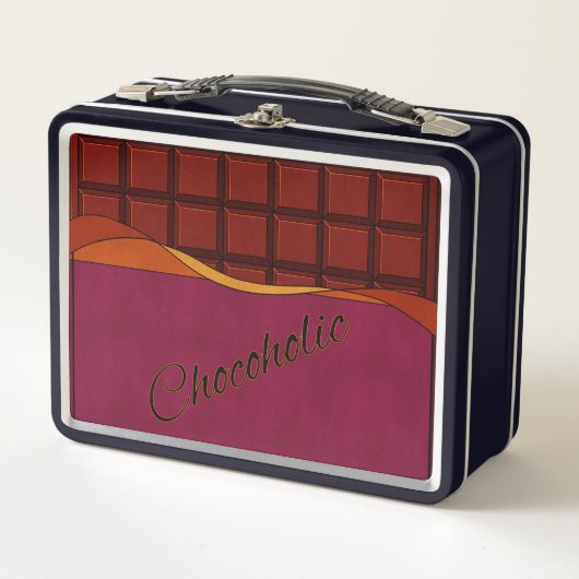 Chocoholic: Chocolate bar Metall Brotdose (Vorderseite)