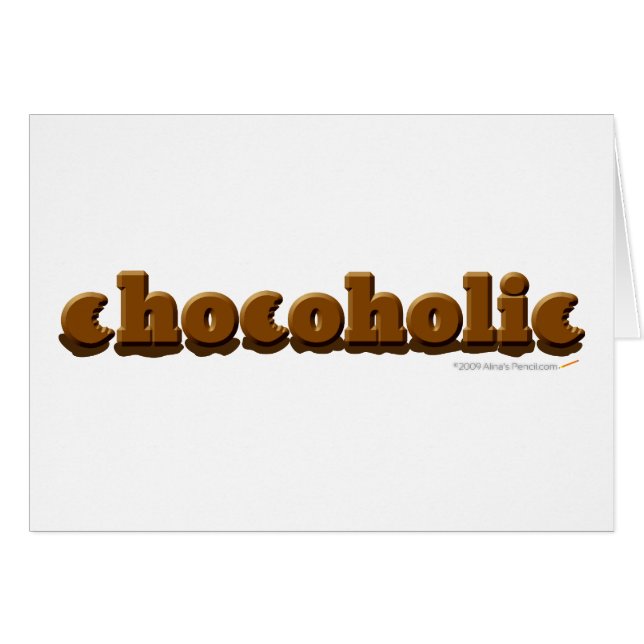 Chocoholic Schokoladen-Liebhaber (Vorderseite (Horizontal))