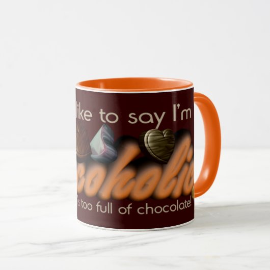 Chocoholic Tasse (VorderseiteRechts)