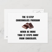 Chocoholics Postkarte (Vorne/Hinten)