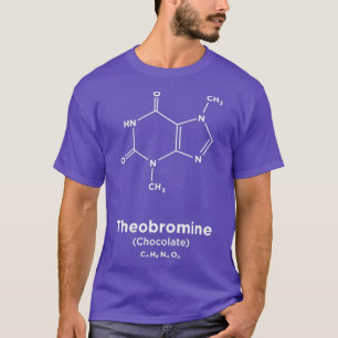 Chocolade Theobromin Molekül  T-Shirt
