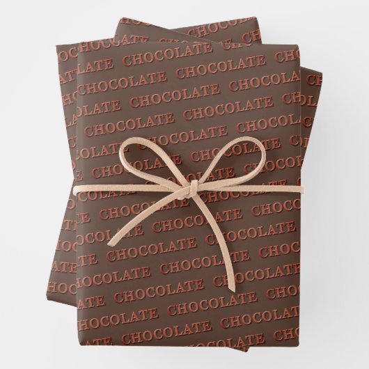 Chocoladen-Geschenk nach Maß Geschenkpapier Set (Beispiel)