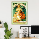 Chocolat ~ Alphonse Mucha ~ Vintage Ad Poster (Heimbüro)