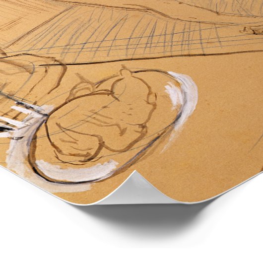 Chocolat Dancing, 1896 Poster (Ecke)