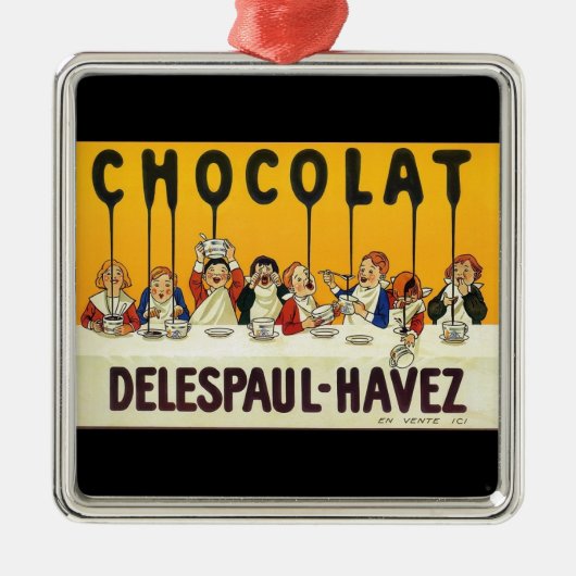 Chocolat Delespaul Havez Ornament Aus Metall (Vorne)