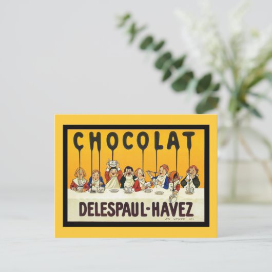 Chocolat Delespaul Havez Postkarte (Stehend Vorderseite)