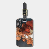 Chocolat Ideal durch Alphonse Mucha Gepäckanhänger (Vorderseite vertikal)