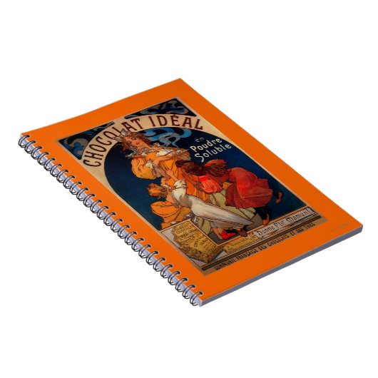 Chocolat Ideal Vintag PosterEurope Notizblock (Rechte Seite)