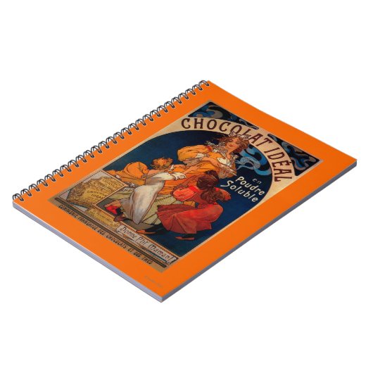 Chocolat Ideal Vintag PosterEurope Notizblock (Linke Seite)