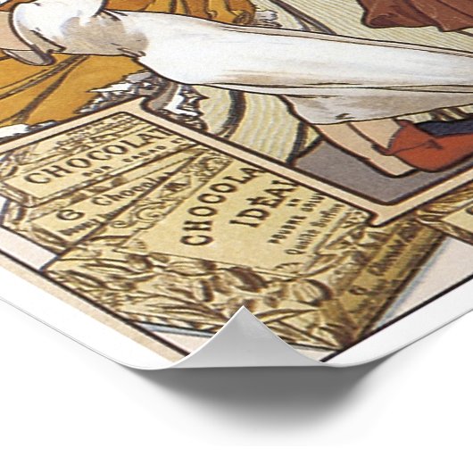 Chocolat Ideal Vintage Ad Poster (Ecke)