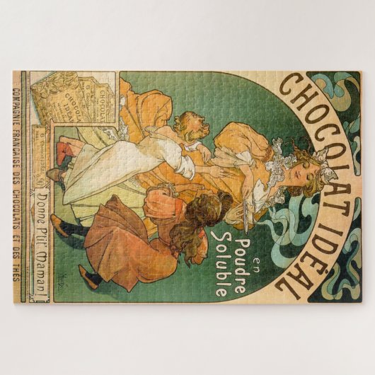 Chocolat Idéal von Alphonse Mucha Puzzle (Horizontal)