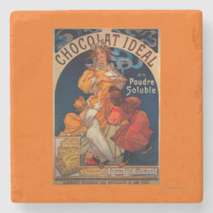 Chocolat ideales Vintages PosterEurope Steinuntersetzer