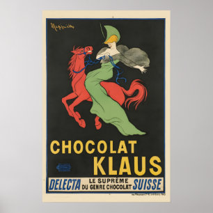 Chocolat Klaus903 Klassische Schokoladenwerbung Poster