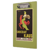 Chocolat Klaus Anzeige-Plakat Klemmbrett (Links)