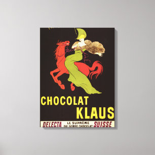 Chocolat Klaus Anzeige-Plakat Leinwanddruck