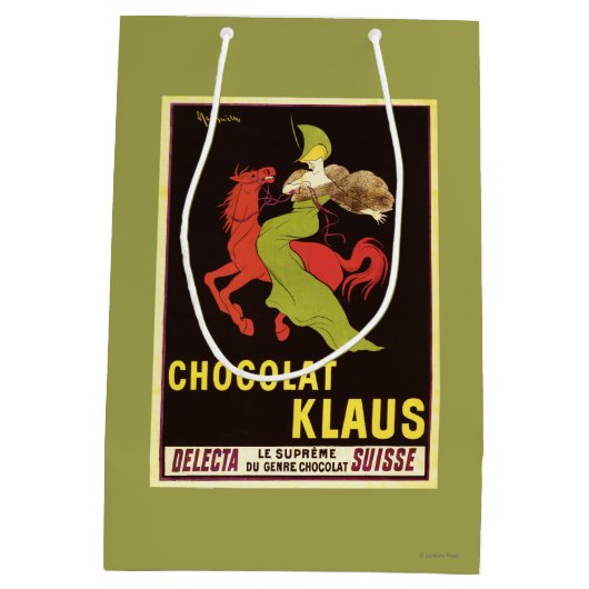 Chocolat Klaus Anzeige-Plakat Mittlere Geschenktüte (Rückseite)