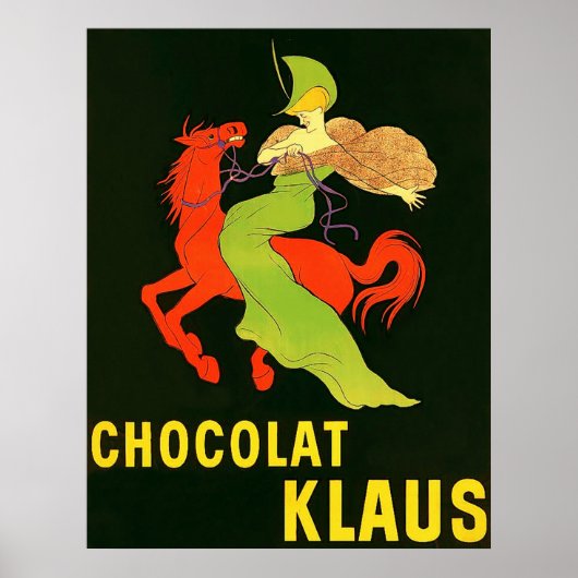 Chocolat Klaus ~ Vintage französische Werbung. Poster (Vorne)
