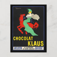 Chocolat Klaus, Vintages Werbeplakat,
