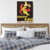 Chocolat Klaus Werbeplakat Leinwanddruck (Insitu (Schlafzimmer))