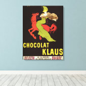 Chocolat Klaus Werbeplakat Leinwanddruck (Insitu (Holzboden))