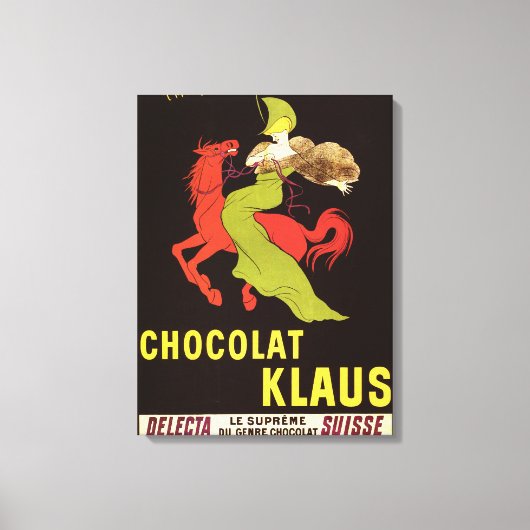 Chocolat Klaus Werbeplakat Leinwanddruck (Vorderseite)