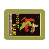 Chocolat Klaus Werbeplakat Magnet (Horizontal)