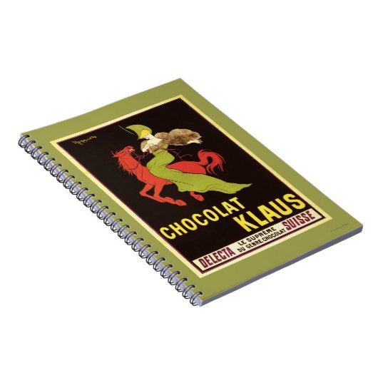 Chocolat Klaus Werbeplakat Notizblock (Rechte Seite)