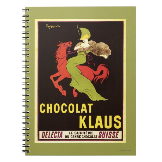 Chocolat Klaus Werbeplakat Notizblock (Vorderseite)