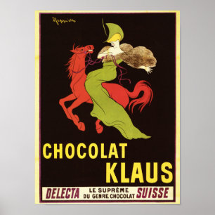 Chocolat Klaus Werbeplakat Poster