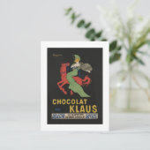 Chocolat Klaus Woman on Horse Postkarte (Stehend Vorderseite)