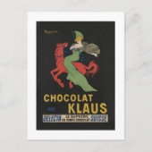 Chocolat Klaus Woman on Horse Postkarte (Vorderseite)