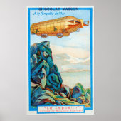 Chocolat Masson Ad mit Zeppelin Airship Poster (Vorne)