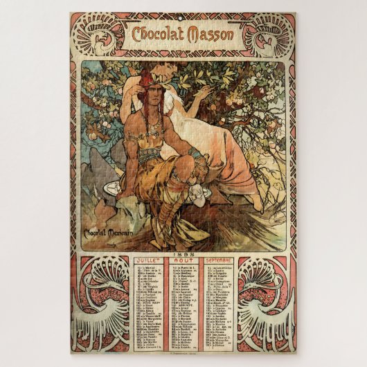 Chocolat Masson von Alphonse Mucha Puzzle (Vertikal)