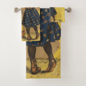 Chocolat Menier Little Girl Wall Badhandtuch Set (Insitu)