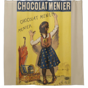 Chocolat Menier Little Girl Wall Duschvorhang