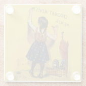 Chocolat Menier Little Girl Wall Glasuntersetzer (Rückseite)