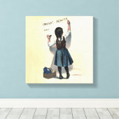 Chocolat Menier Little Girl Wall Leinwanddruck (Insitu (Holzboden))