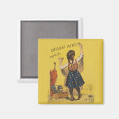 Chocolat Menier Little Girl Wall Magnet (Vorderseite/Rückseite)