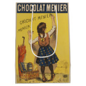 Chocolat Menier Little Girl Wall Mittlere Geschenktüte (Rückseite)