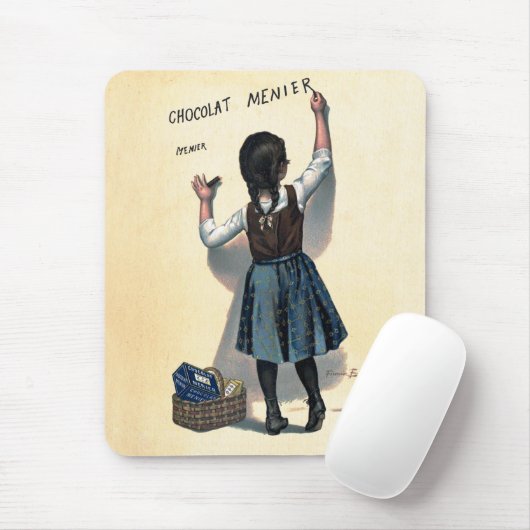 Chocolat Menier Little Girl Wall Mousepad (Mit Mouse)