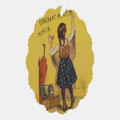 Chocolat Menier Little Girl Wall Ornament Karte (Rechts)