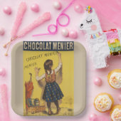 Chocolat Menier Little Girl Wall Pappteller (Party)